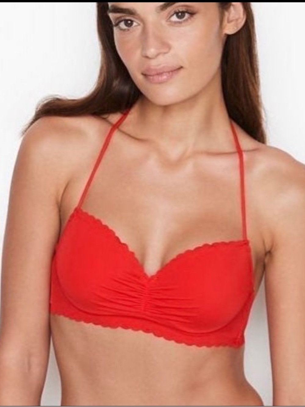 NWT VICTORIA'S SECRET Swim Zuma Demi Swim Top - Cheeky Red - 38C